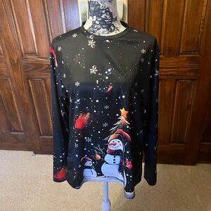 Festive Snowman Long Sleeve Shirt